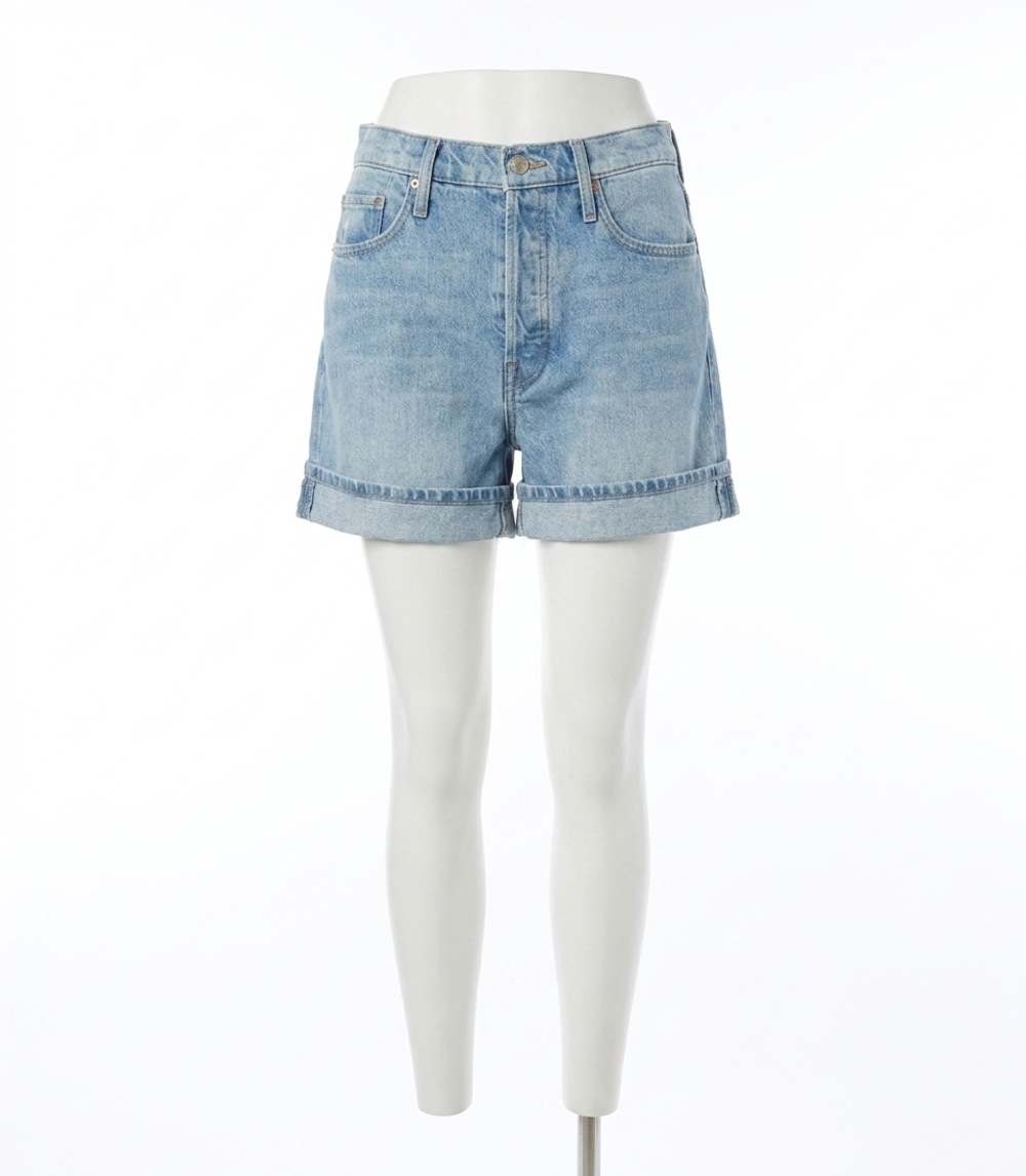 NEW MOTHER culotte cuffed shorts in byob